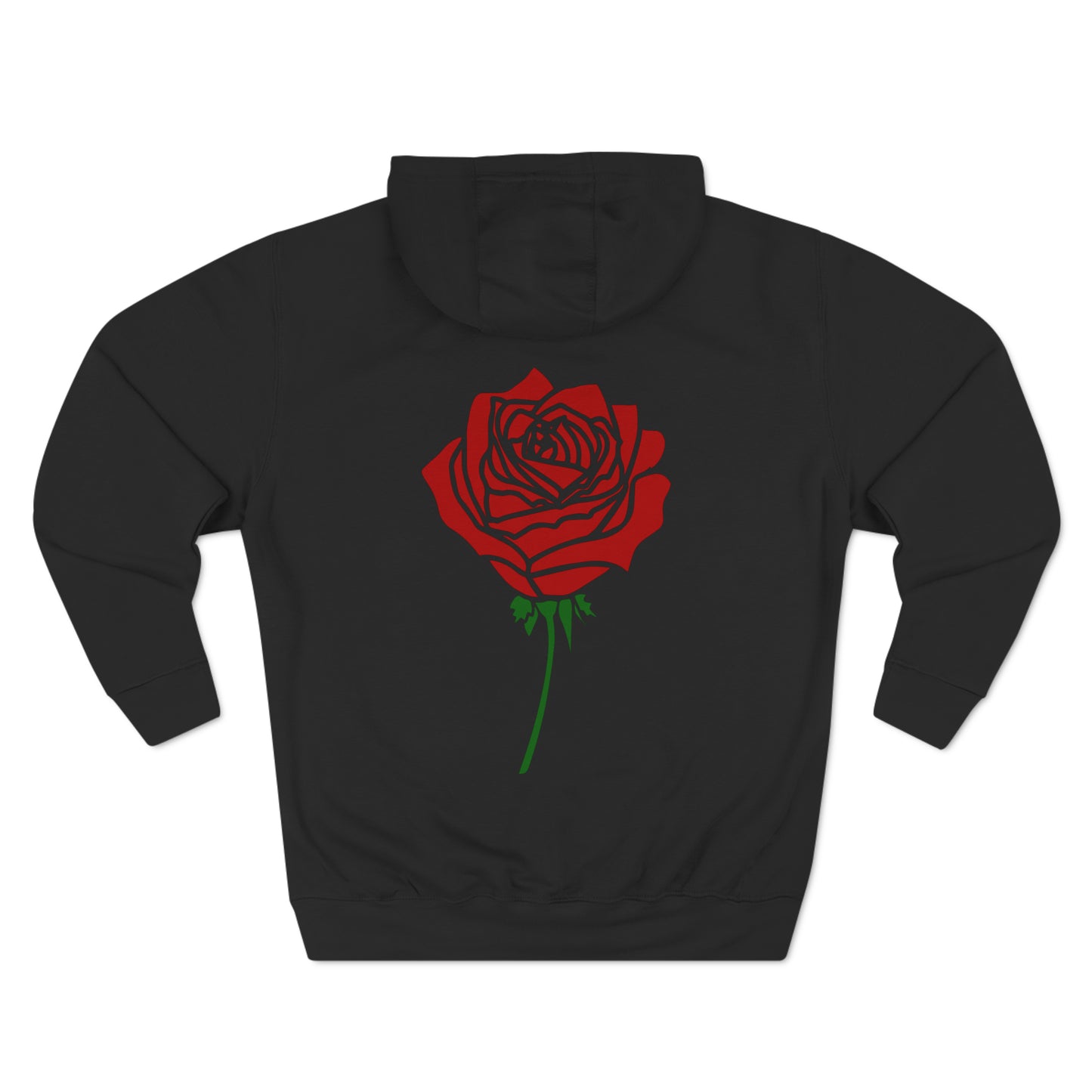 Red Rose Premium Pullover Hoodie