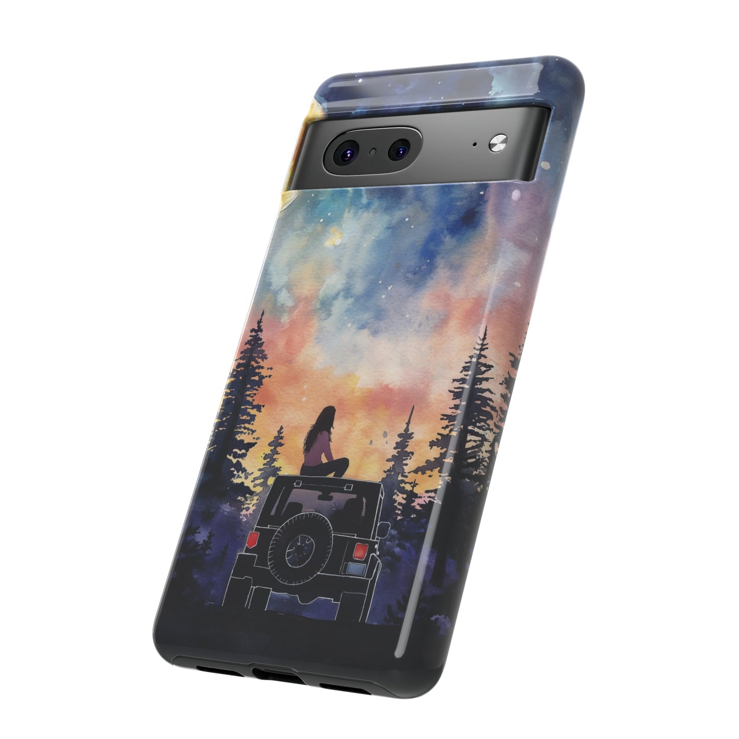 Truck-Girl Stargazer Watercolor Tough Phone Case