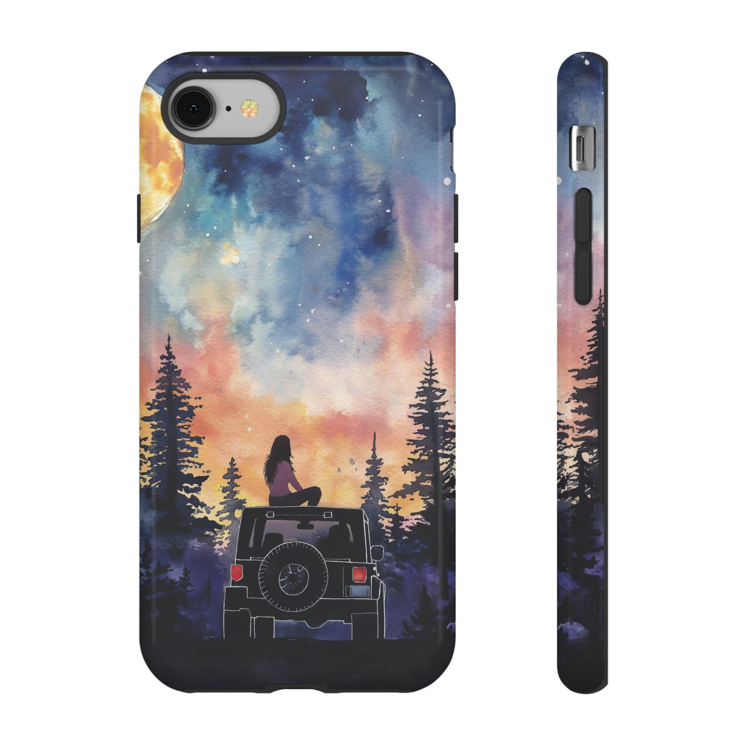 Truck-Girl Stargazer Watercolor Tough Phone Case