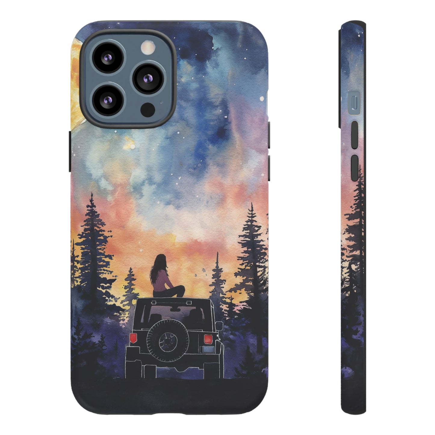 Truck-Girl Stargazer Watercolor Tough Phone Case