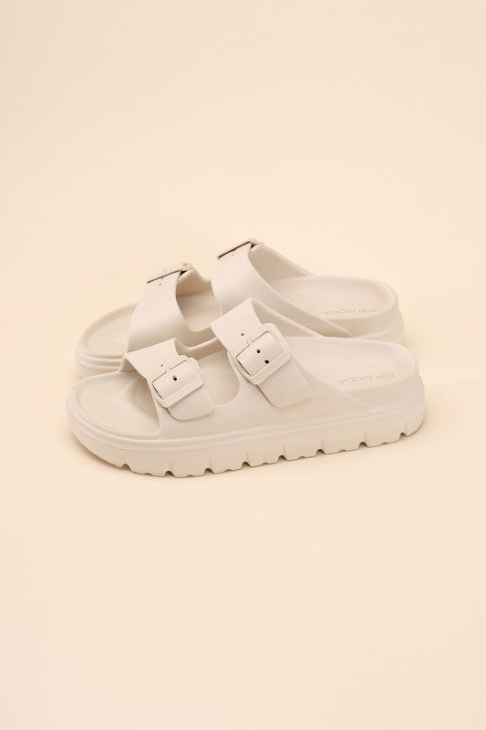 Buckle Strap Sandal Slides