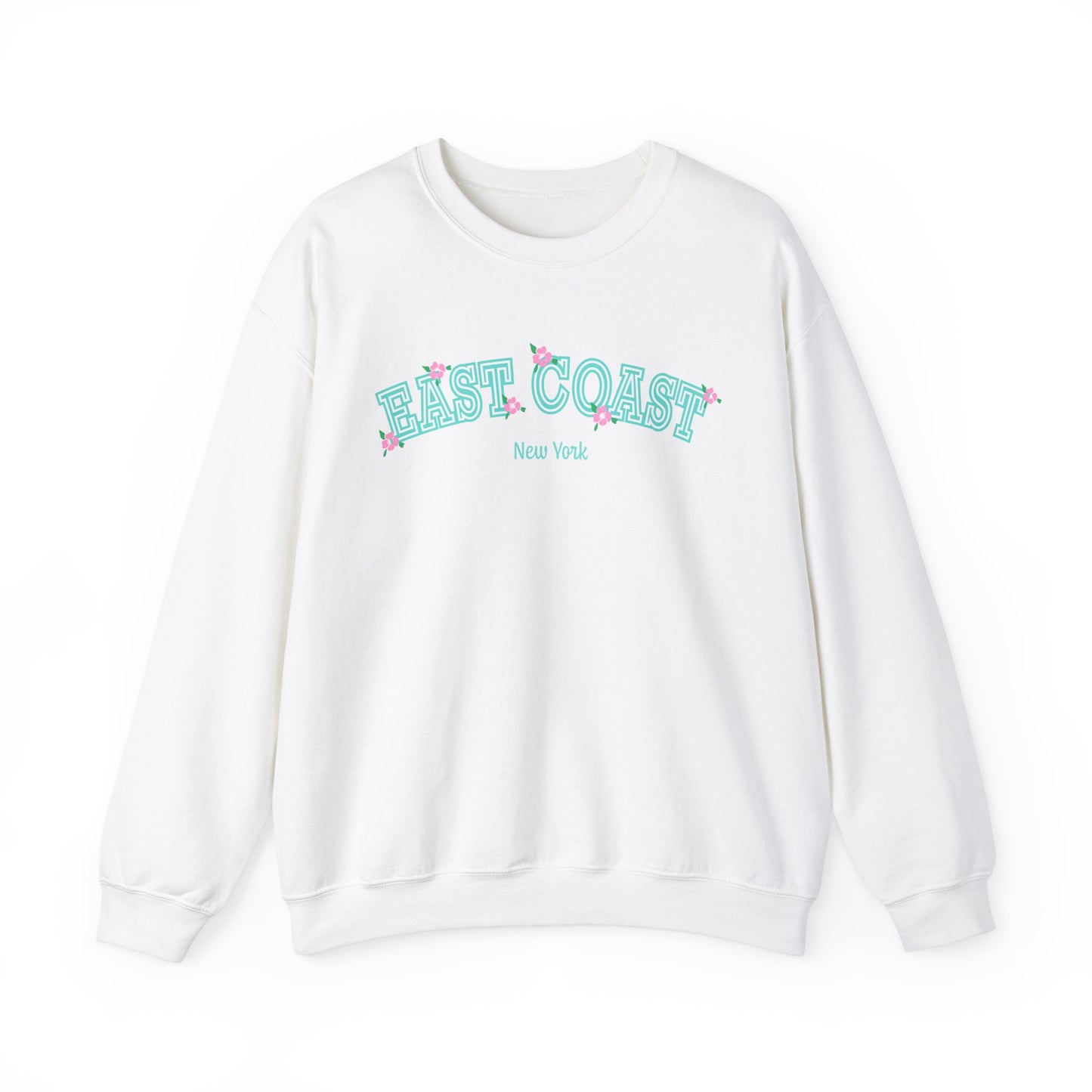 East Coast Crewneck Floral Varsity Sweatshirt