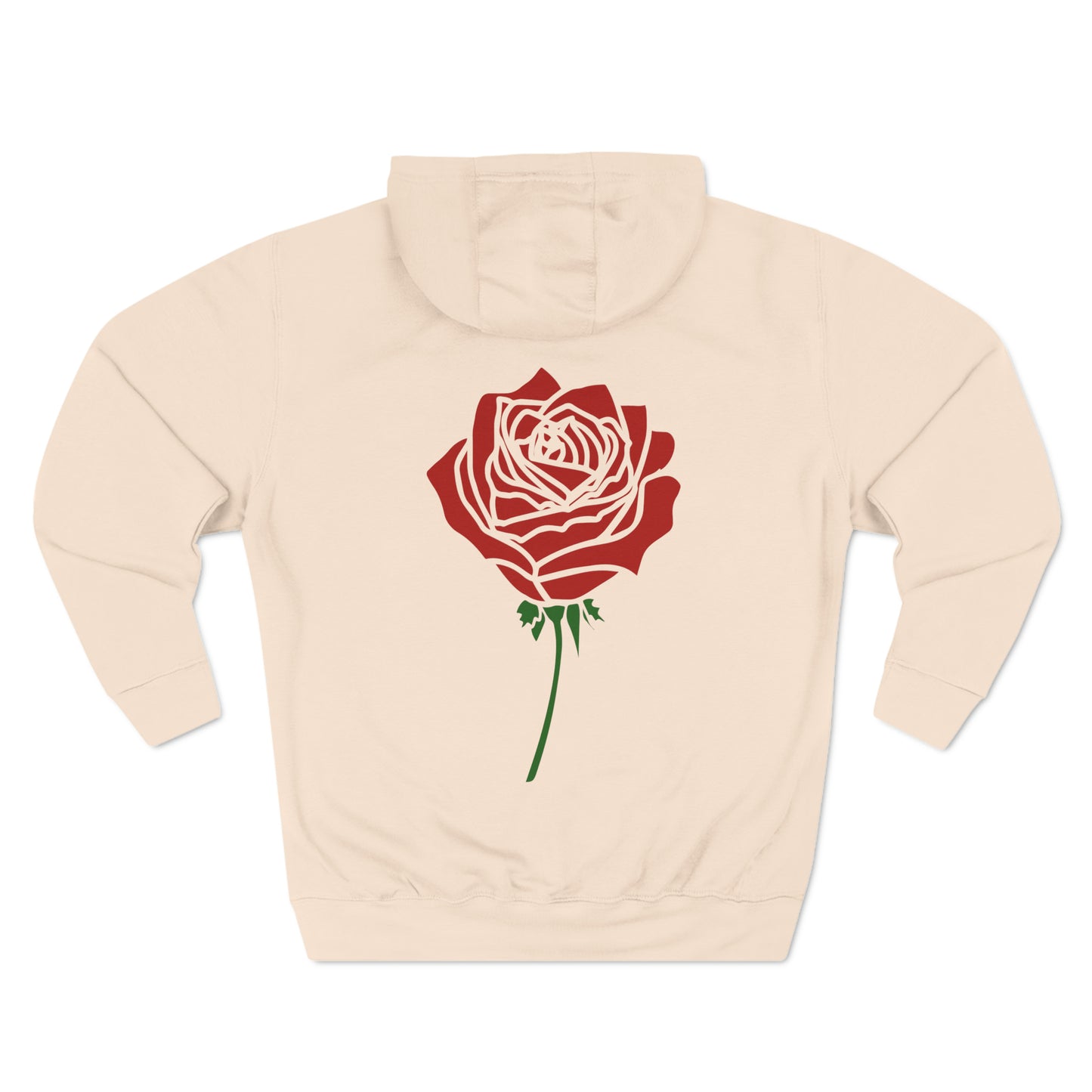 Red Rose Premium Pullover Hoodie