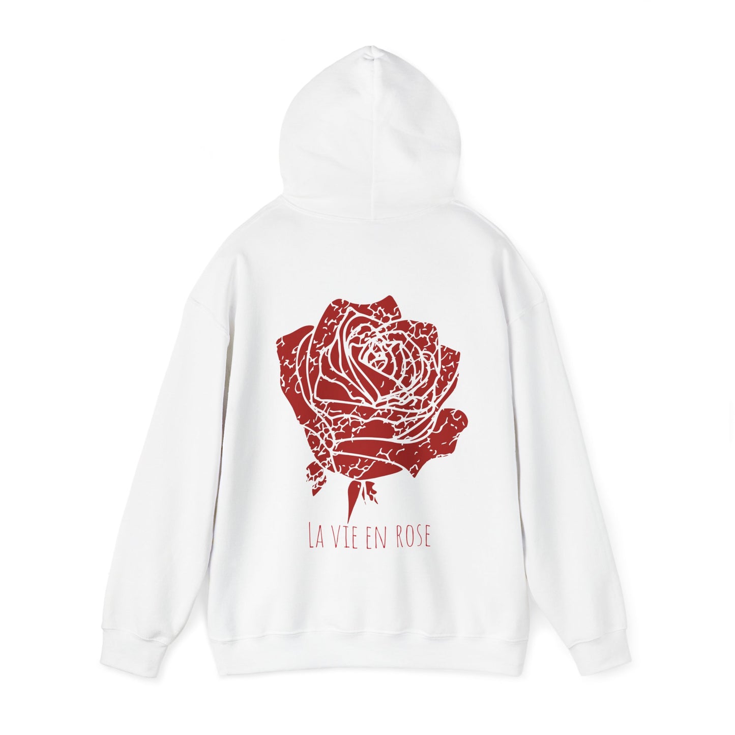 La Vie en Rose Front/Back Printed Hoodie Sweatshirt