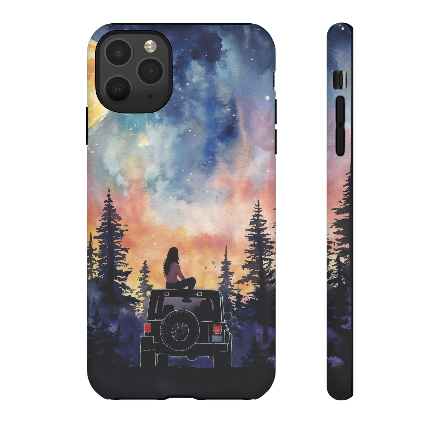 Truck-Girl Stargazer Watercolor Tough Phone Case