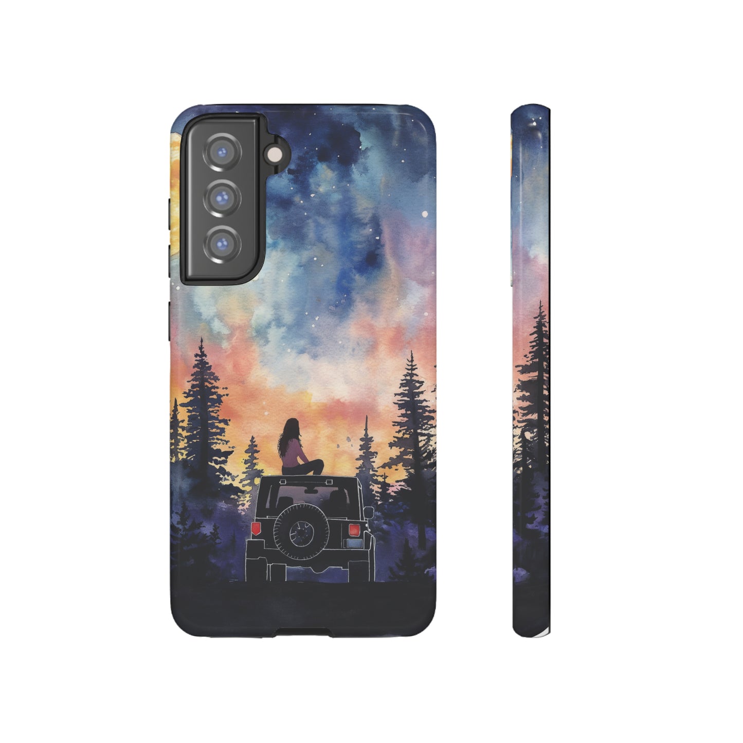 Truck-Girl Stargazer Watercolor Tough Phone Case