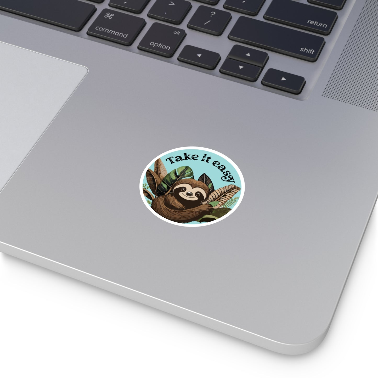 Take It Easy Sloth Indoor\Outdoor Round Vinyl Decal