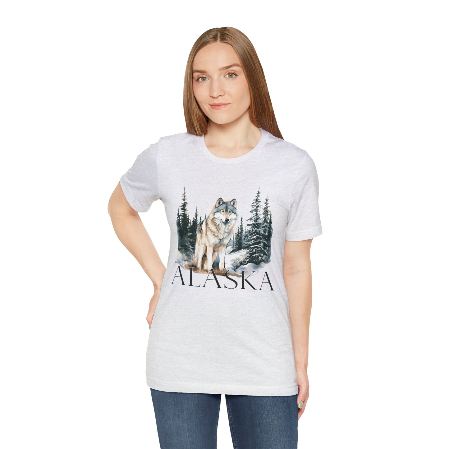 Alaska Wolf Unisex Jersey Short Sleeve Tee