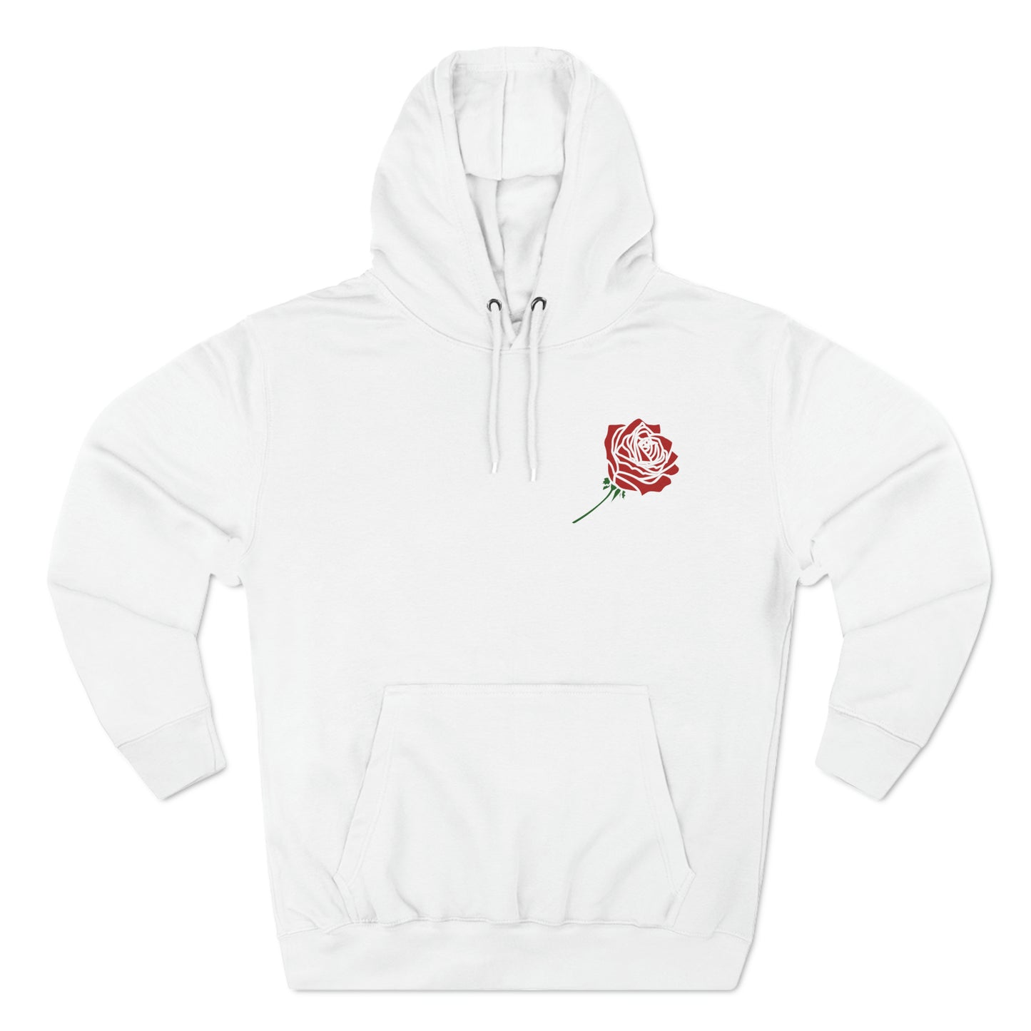 Red Rose Premium Pullover Hoodie