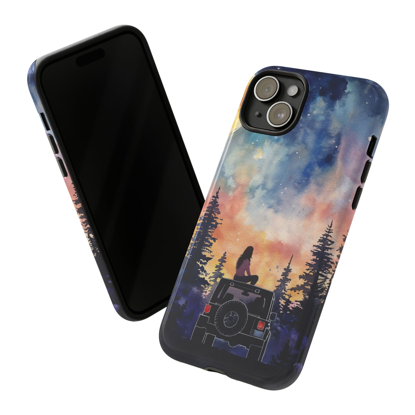 Truck-Girl Stargazer Watercolor Tough Phone Case