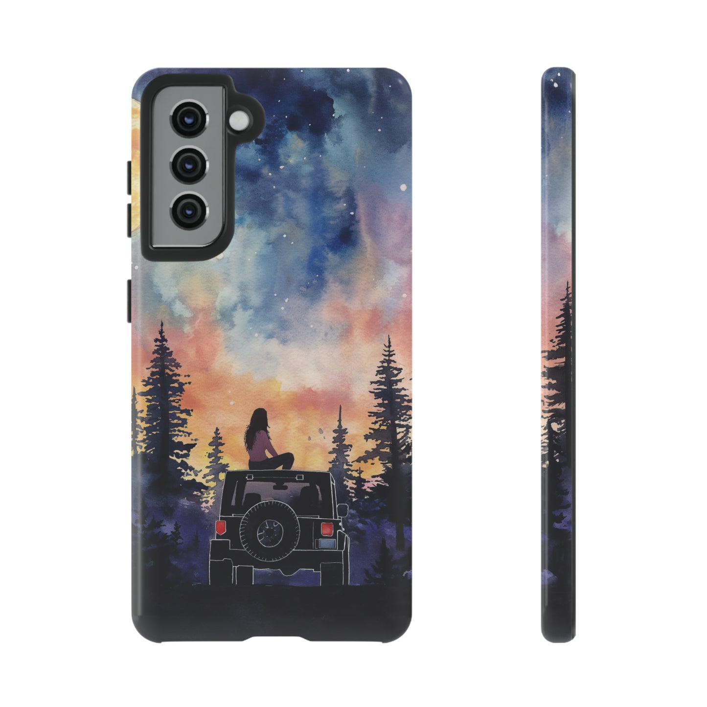 Truck-Girl Stargazer Watercolor Tough Phone Case