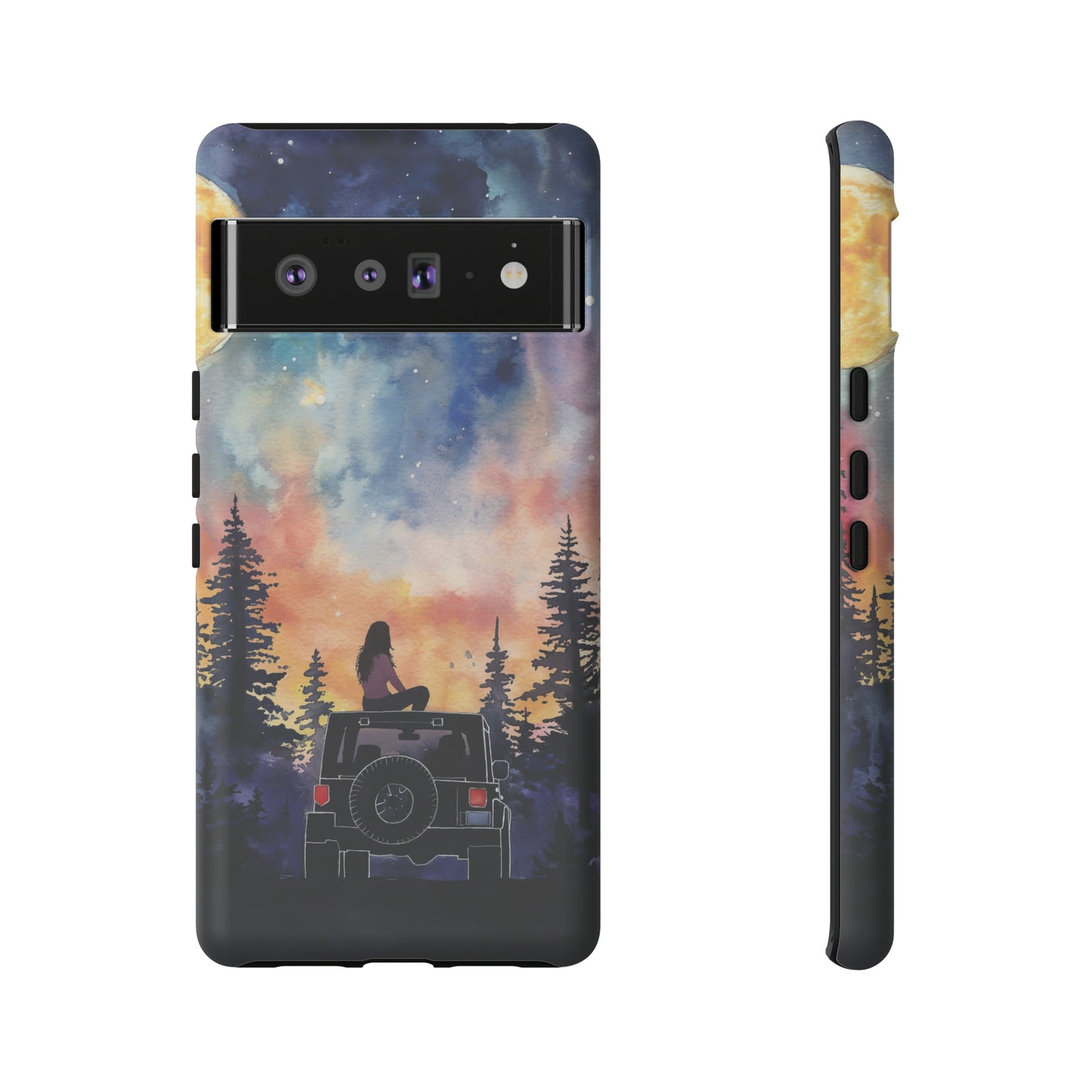 Truck-Girl Stargazer Watercolor Tough Phone Case