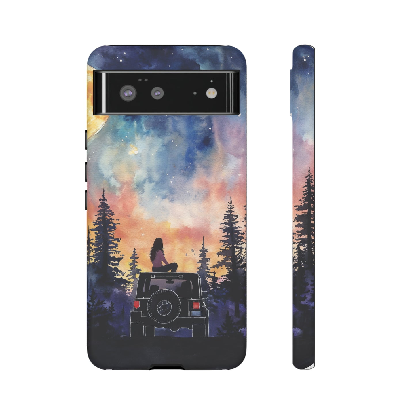 Truck-Girl Stargazer Watercolor Tough Phone Case