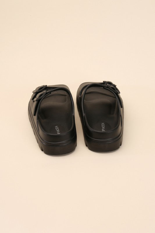 Buckle Strap Sandal Slides