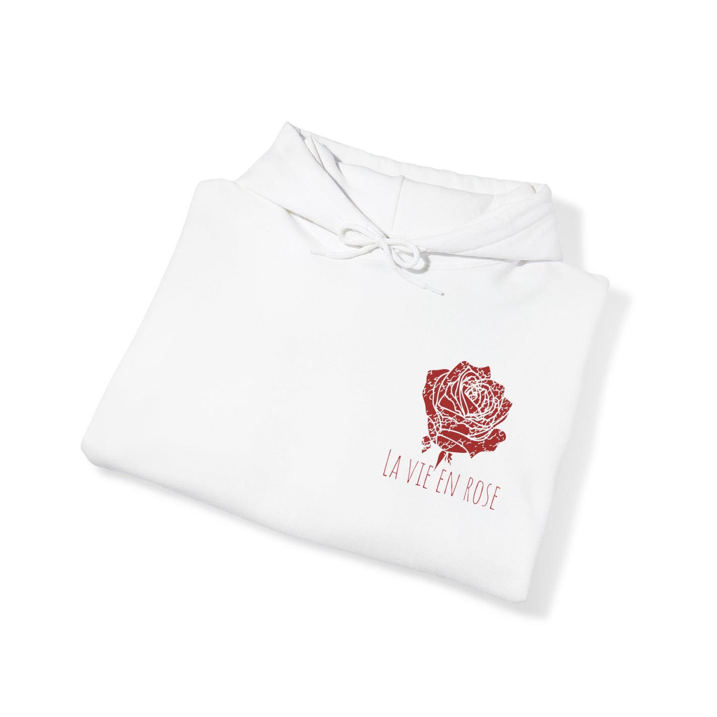 La Vie en Rose Front/Back Printed Hoodie Sweatshirt