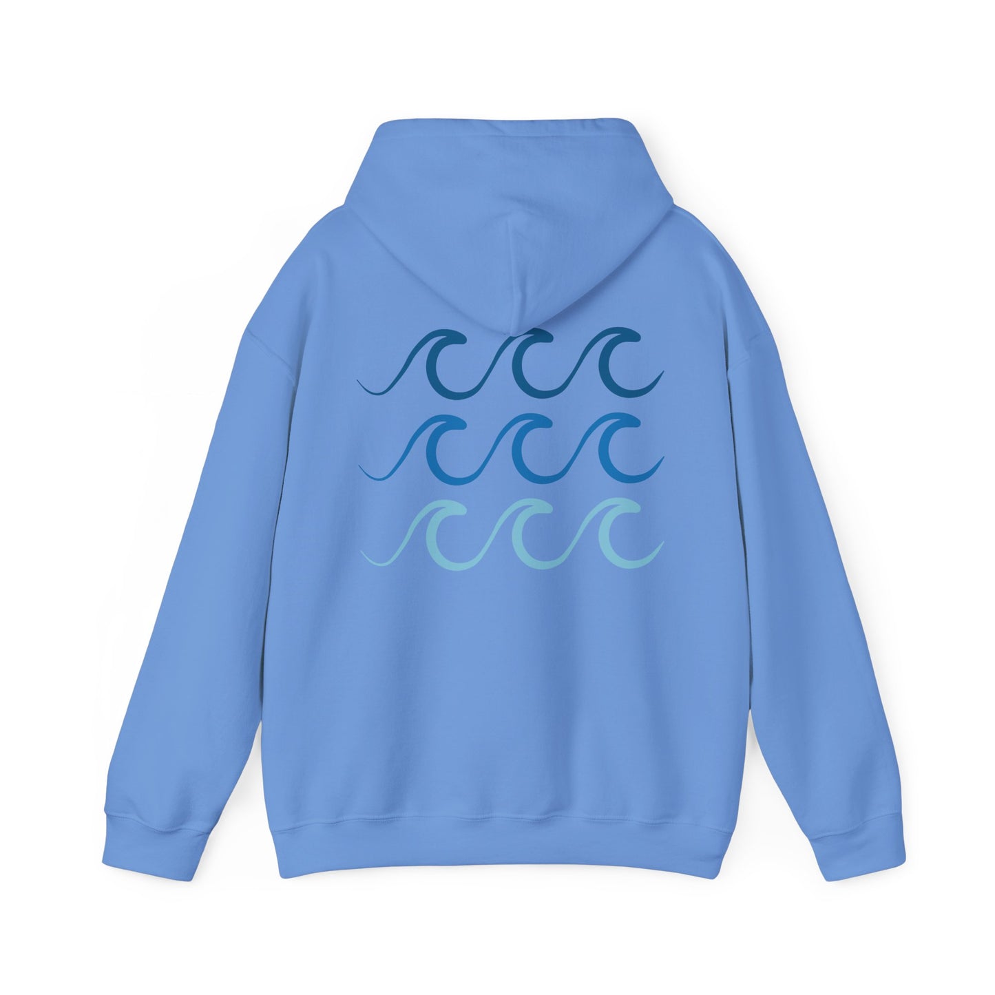 Ocean Blue Waves Unisex Hoodie Sweatshirt