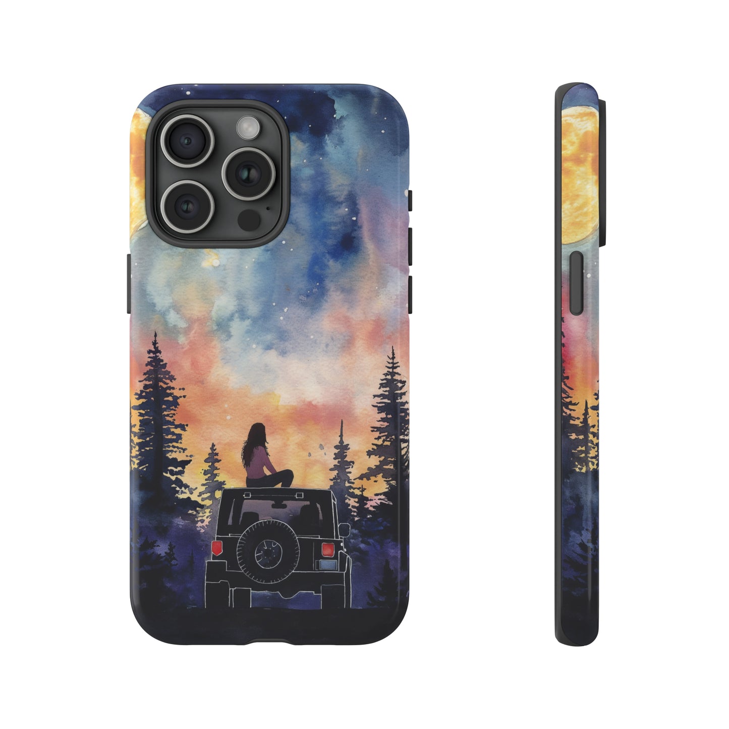 Truck-Girl Stargazer Watercolor Tough Phone Case