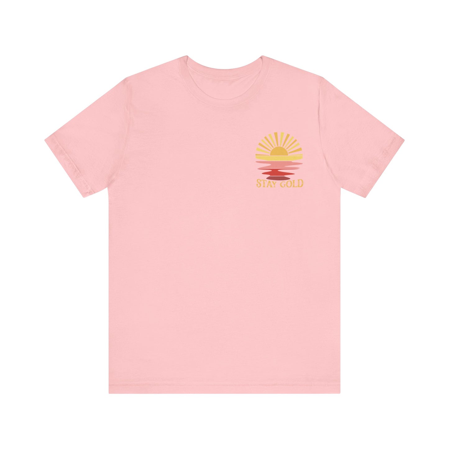 Stay Gold Pink Sunset Unisex Jersey Short Sleeve Tee, Books, outsider, graphic tee, summer