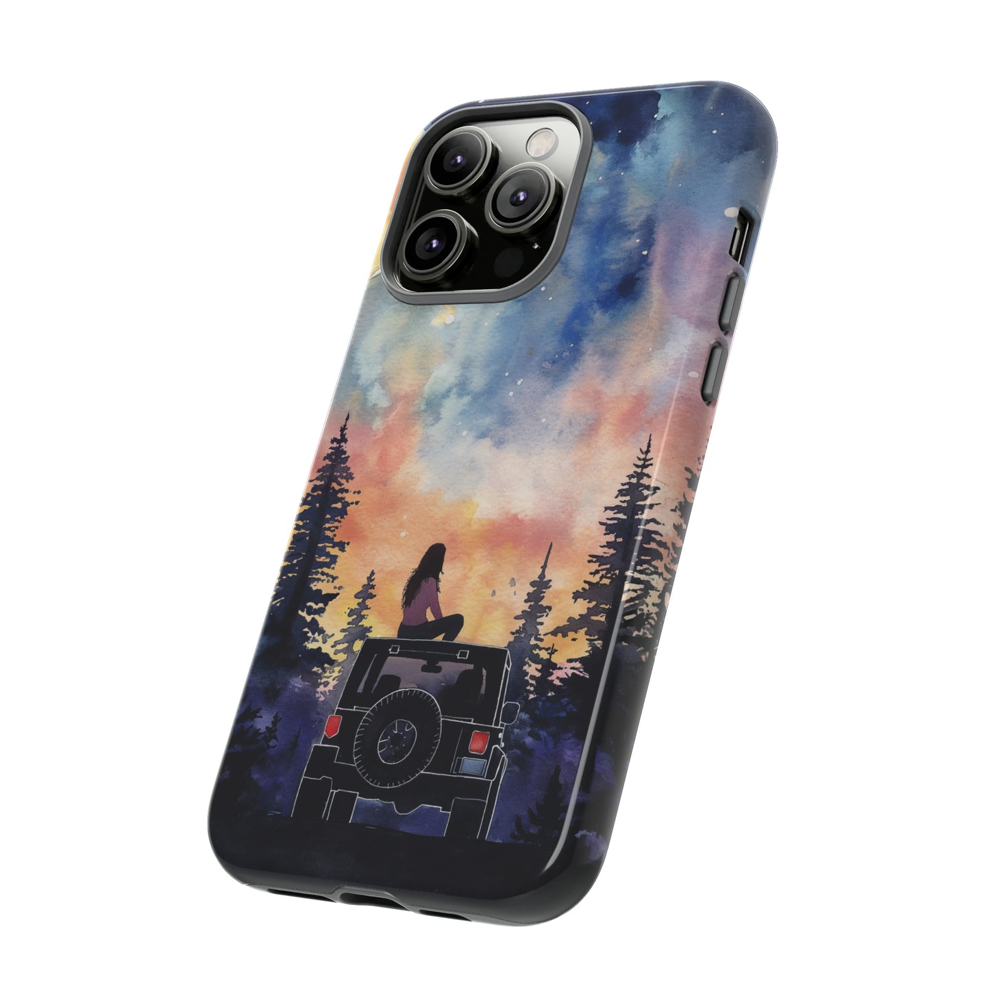 Truck-Girl Stargazer Watercolor Tough Phone Case