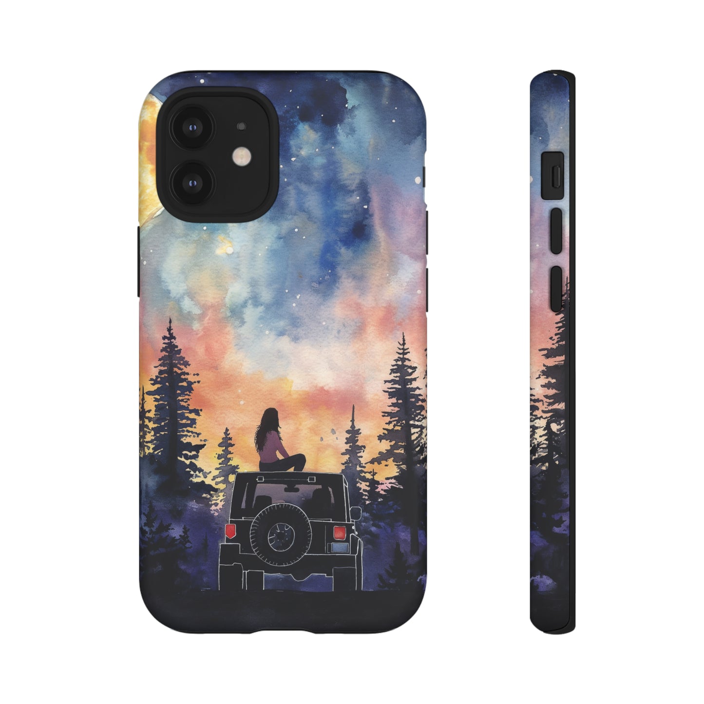 Truck-Girl Stargazer Watercolor Tough Phone Case