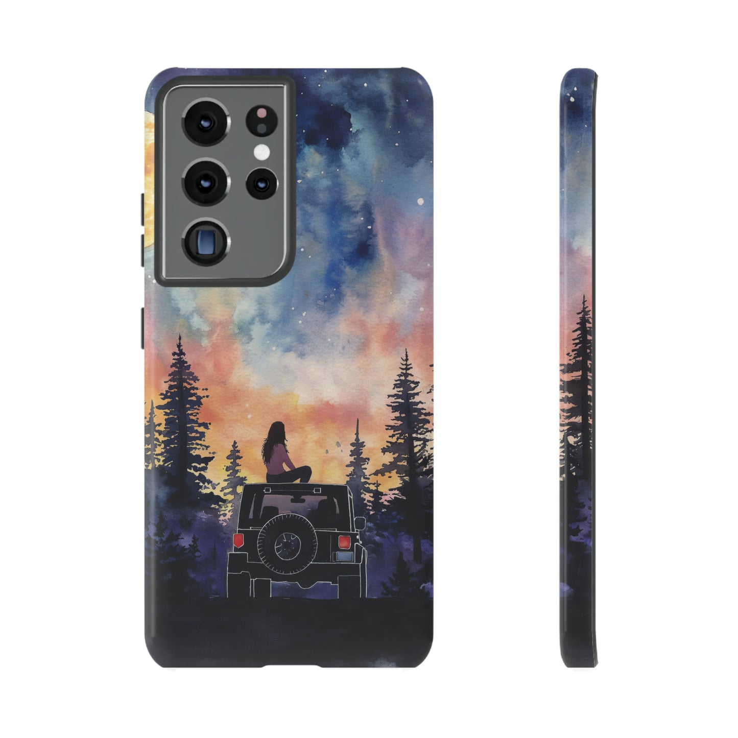 Truck-Girl Stargazer Watercolor Tough Phone Case