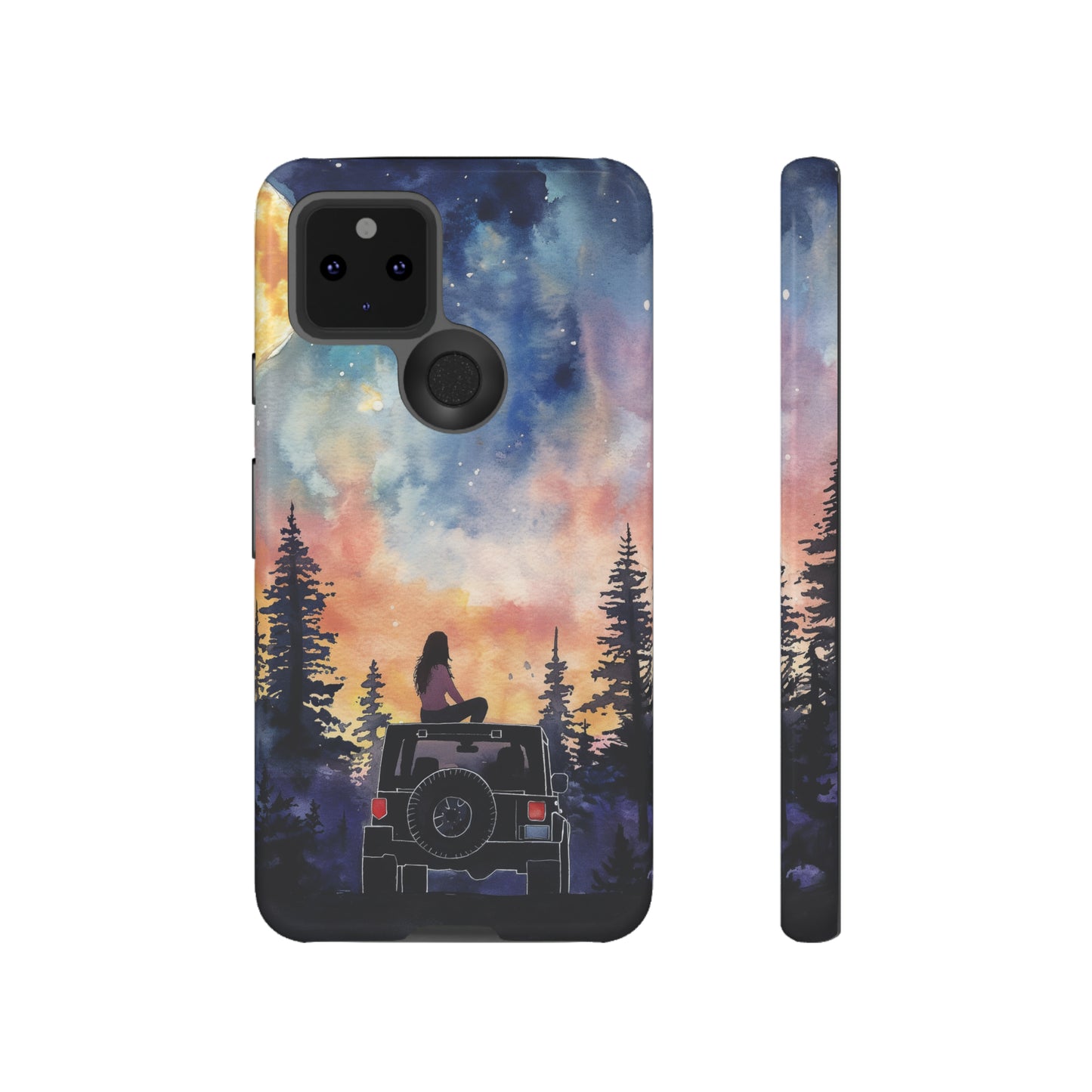 Truck-Girl Stargazer Watercolor Tough Phone Case