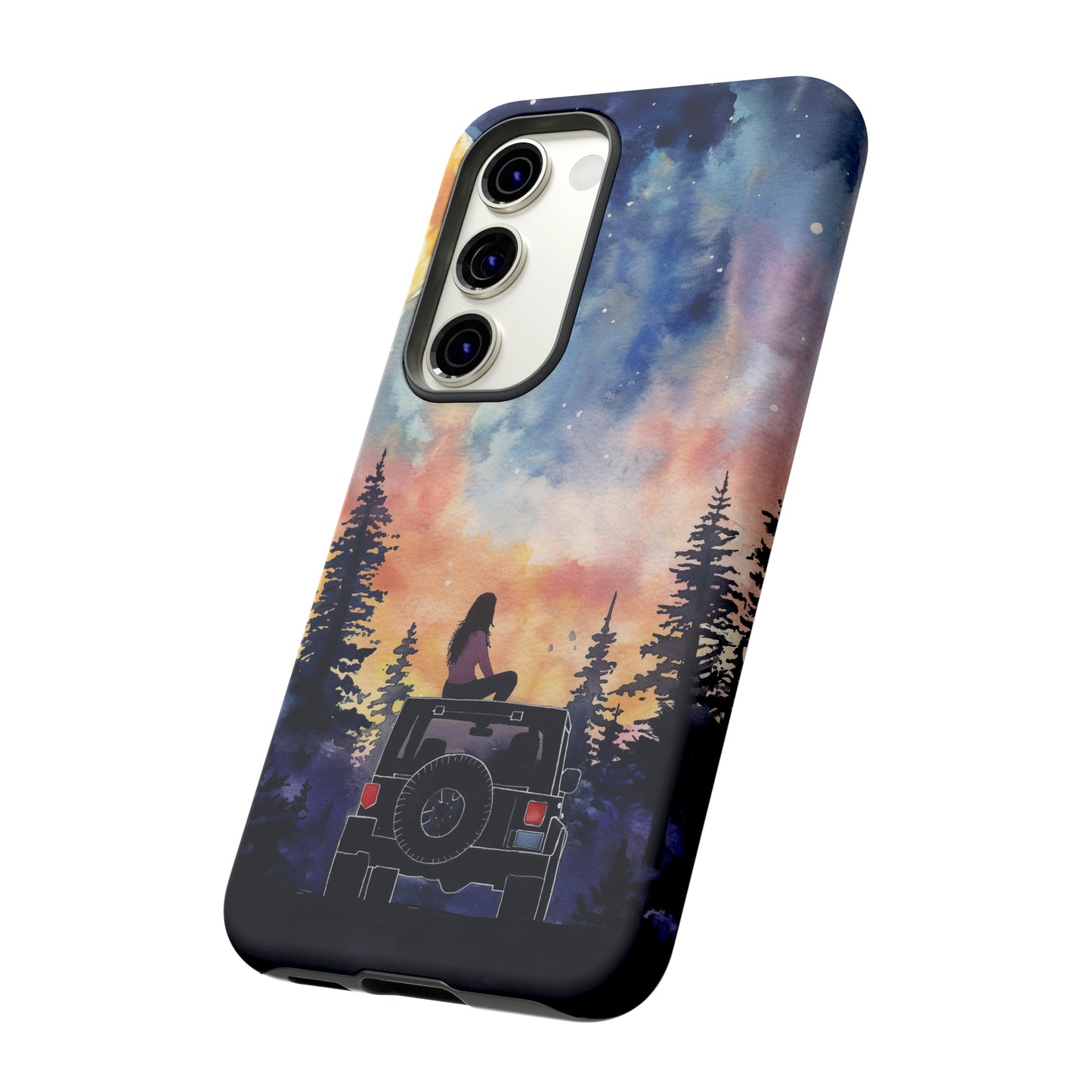 Truck-Girl Stargazer Watercolor Tough Phone Case