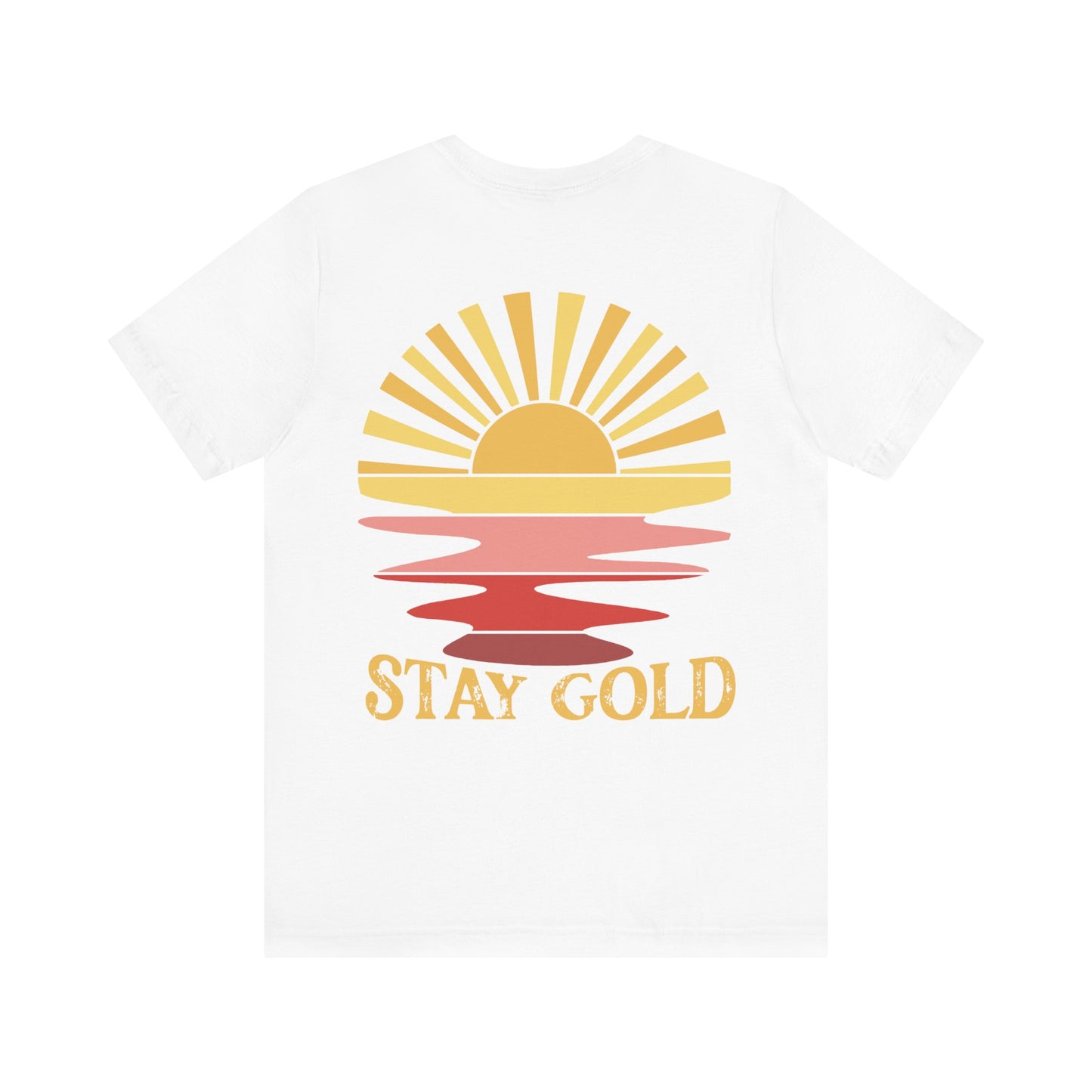 Stay Gold Pink Sunset Unisex Jersey Short Sleeve Tee, Books, outsider, graphic tee, summer