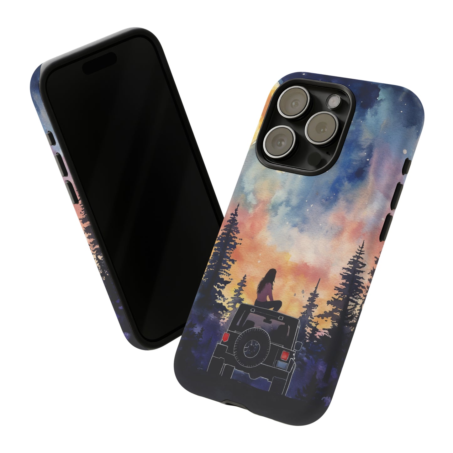 Truck-Girl Stargazer Watercolor Tough Phone Case