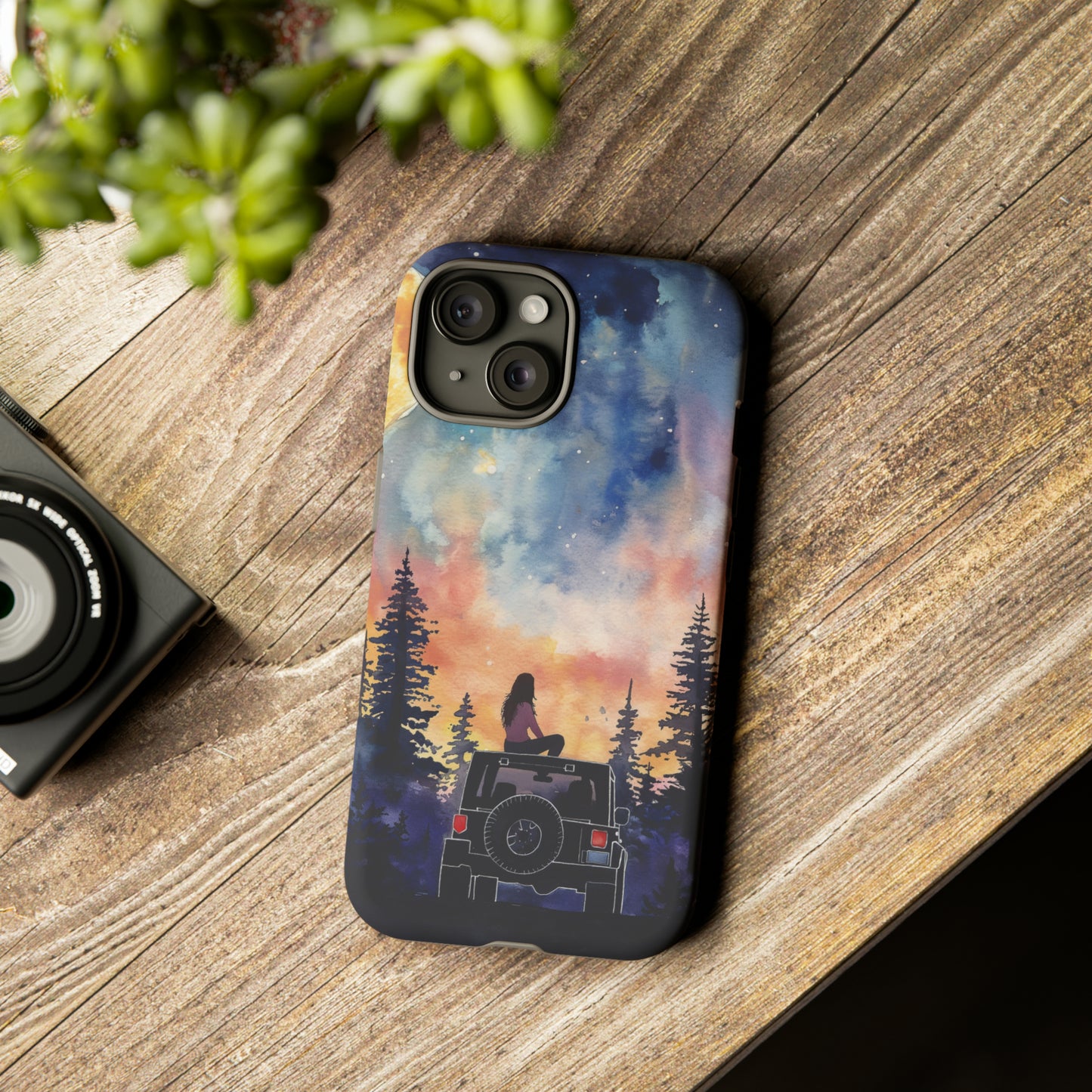 Truck-Girl Stargazer Watercolor Tough Phone Case