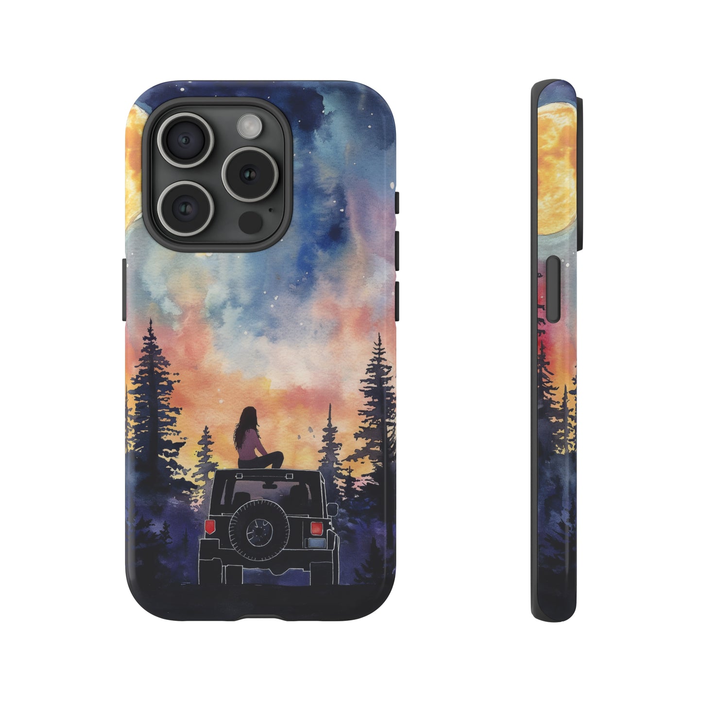 Truck-Girl Stargazer Watercolor Tough Phone Case