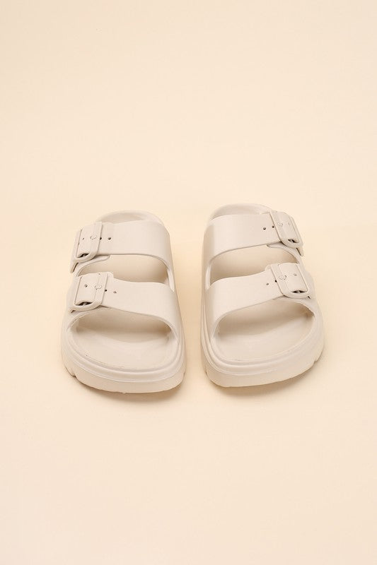 Buckle Strap Sandal Slides