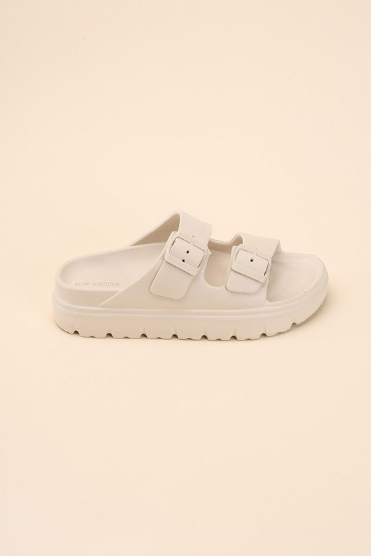 Buckle Strap Sandal Slides