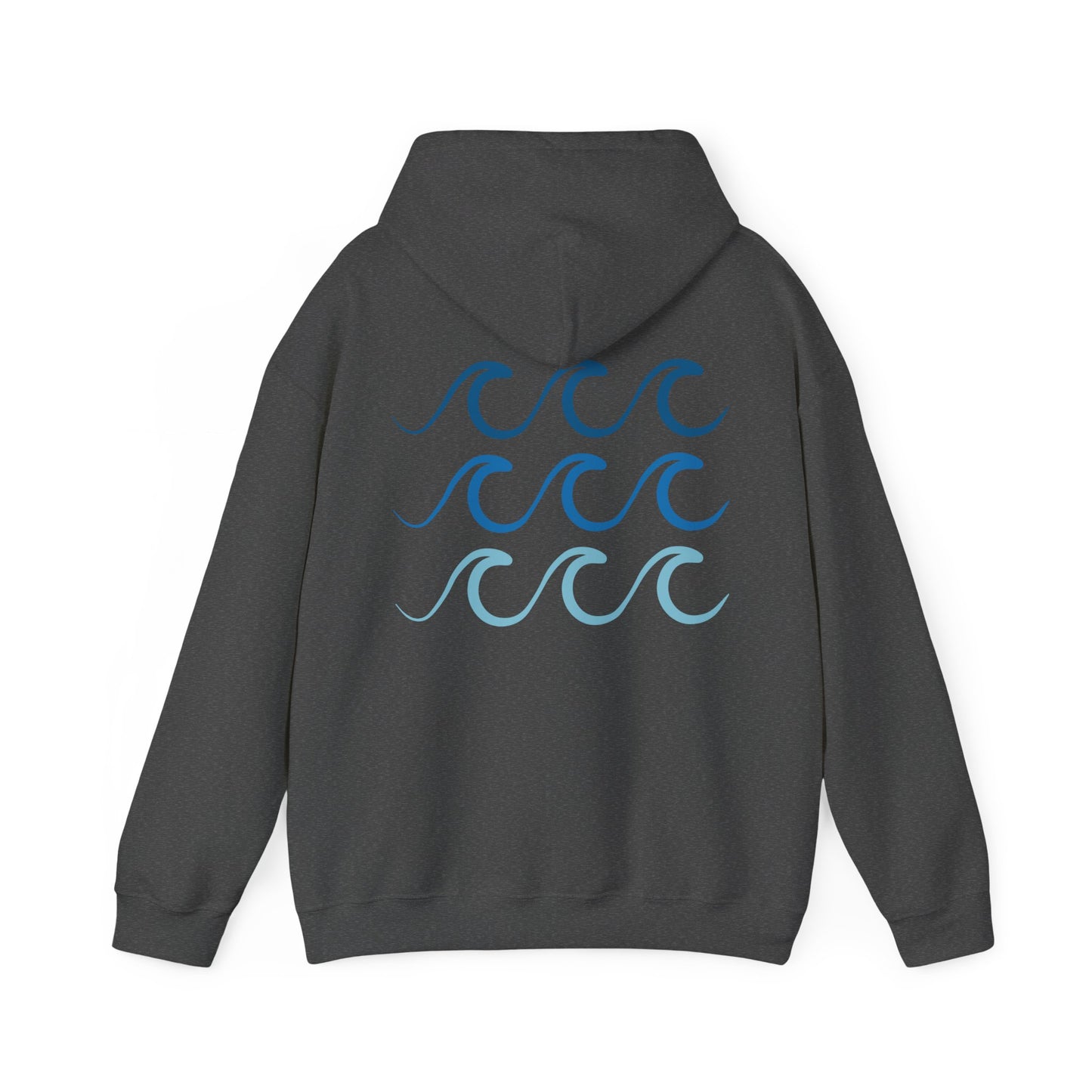 Ocean Blue Waves Unisex Hoodie Sweatshirt