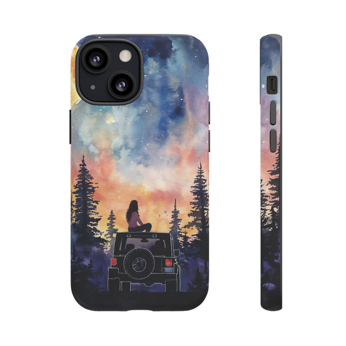 Truck-Girl Stargazer Watercolor Tough Phone Case