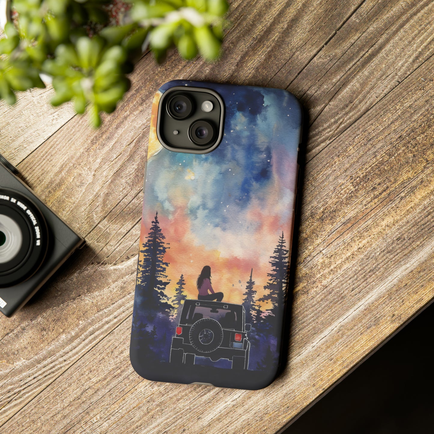 Truck-Girl Stargazer Watercolor Tough Phone Case