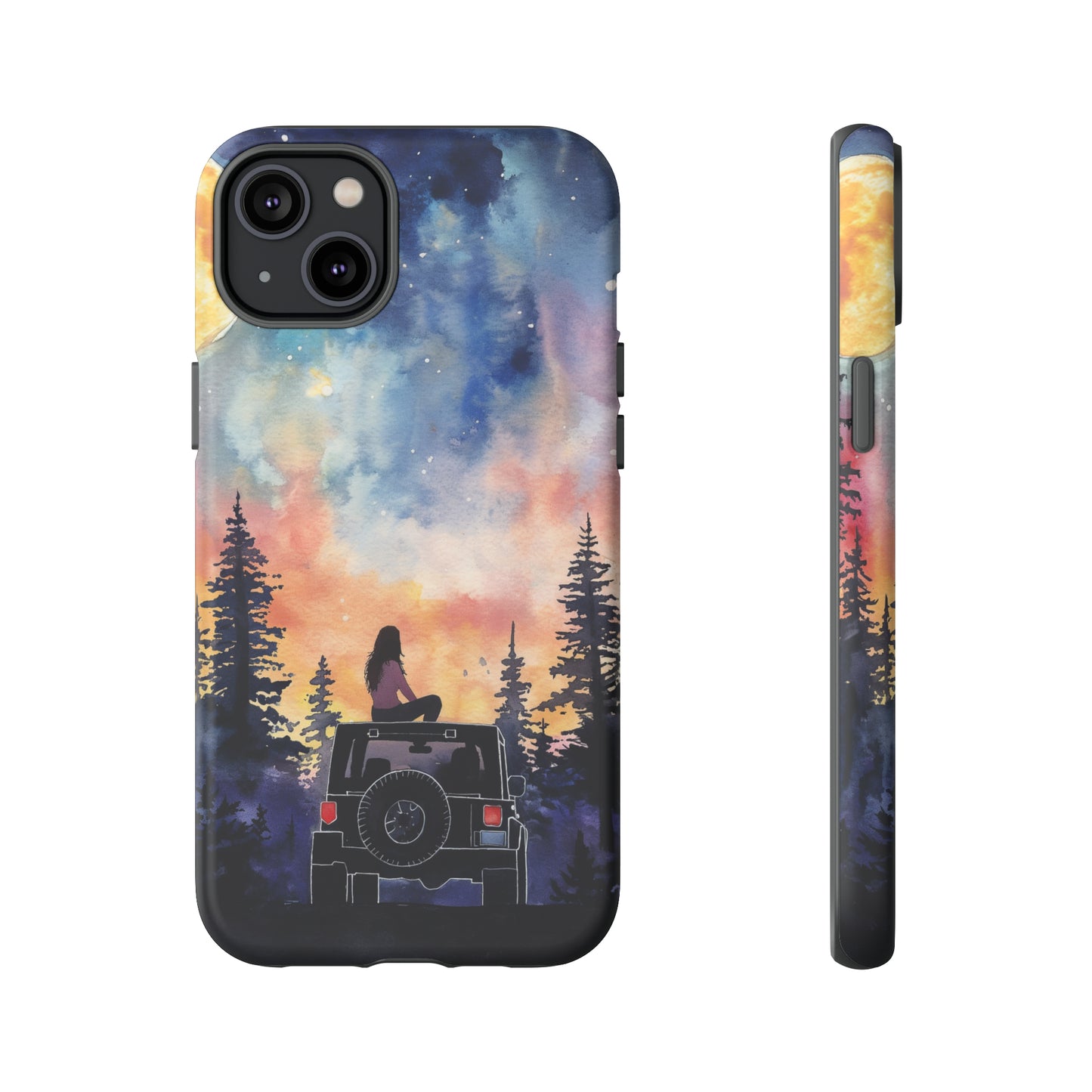 Truck-Girl Stargazer Watercolor Tough Phone Case