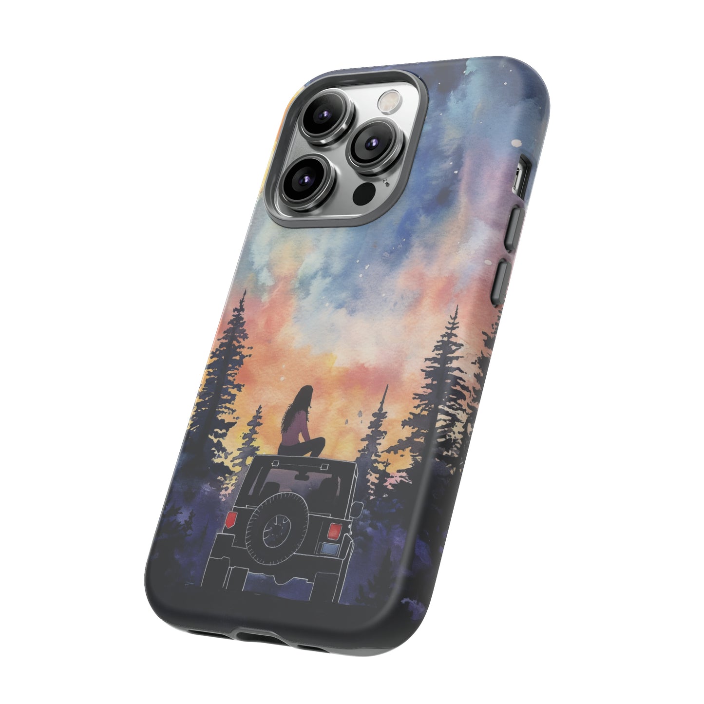 Truck-Girl Stargazer Watercolor Tough Phone Case