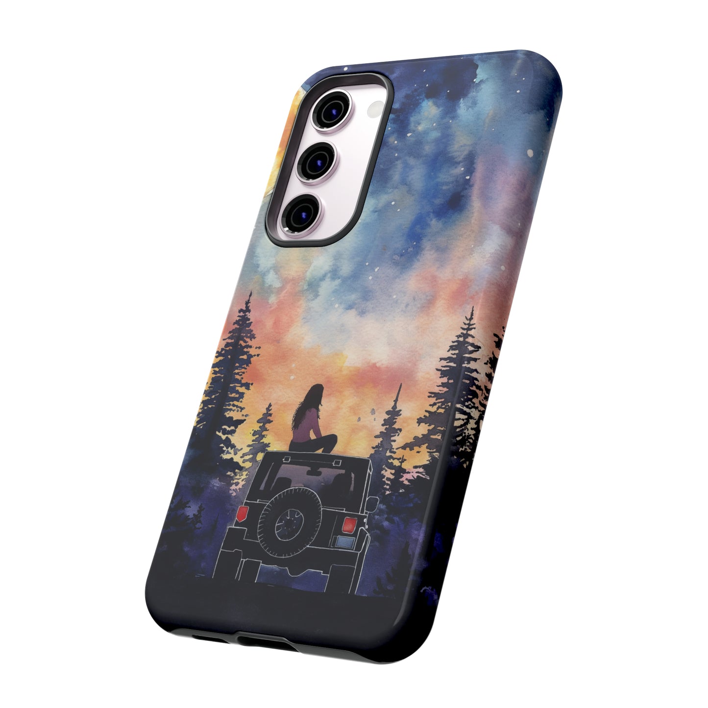 Truck-Girl Stargazer Watercolor Tough Phone Case