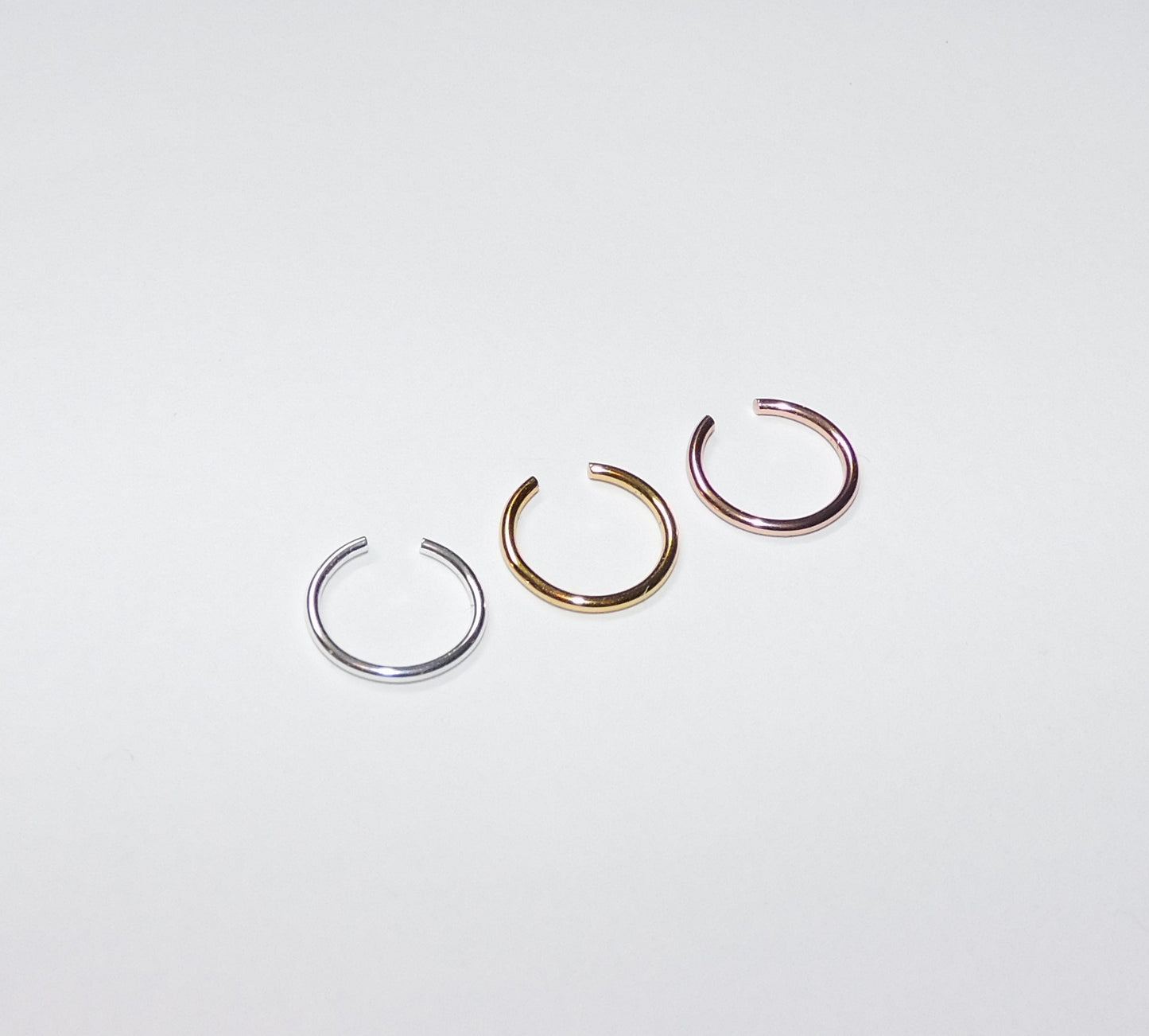 Single Hoop Ear Cuff Fake Piercing Hoop Earring