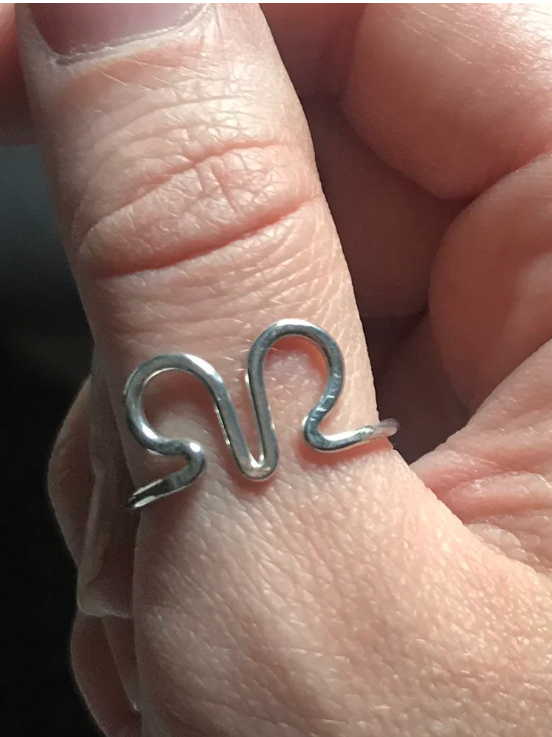 Custom Zodiac Sign Ring in Sterling Silver