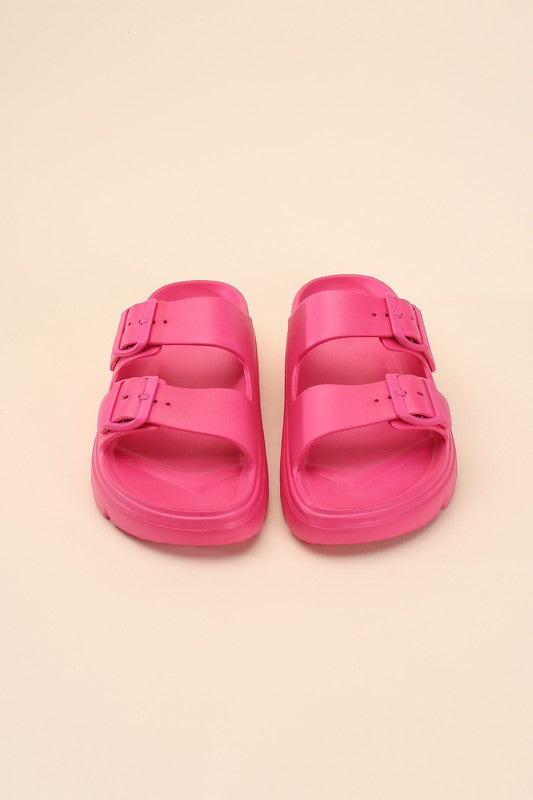 Buckle Strap Sandal Slides