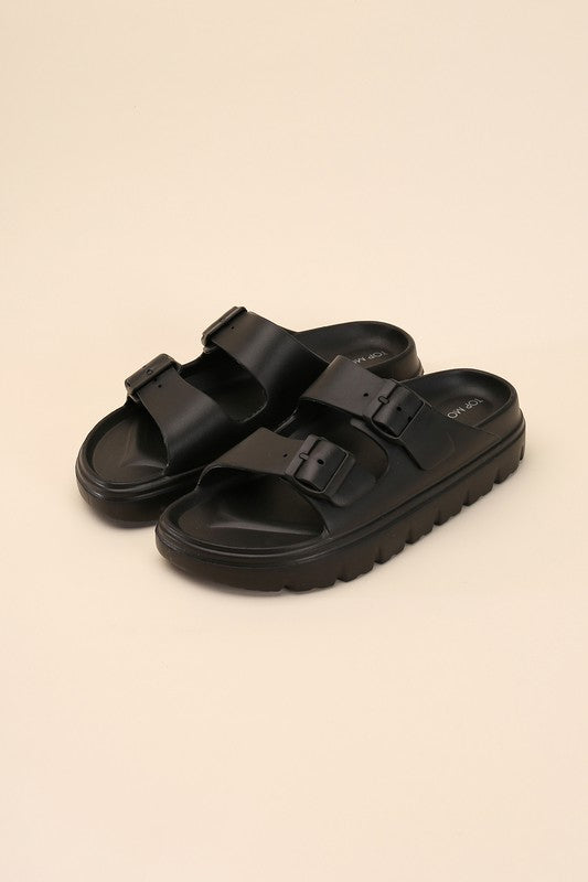 Buckle Strap Sandal Slides