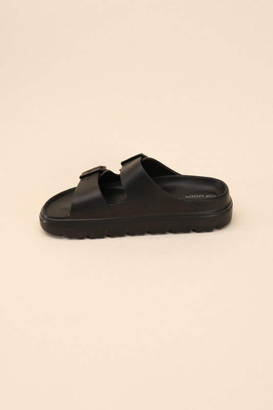 Buckle Strap Sandal Slides