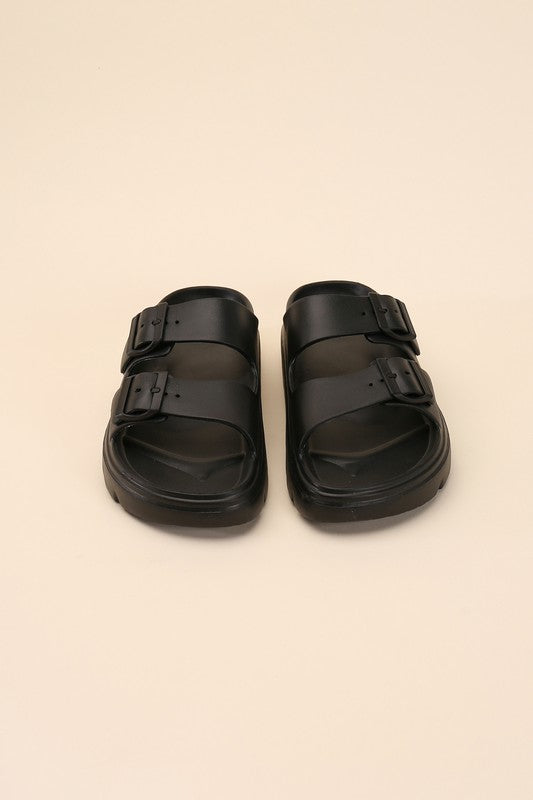 Buckle Strap Sandal Slides