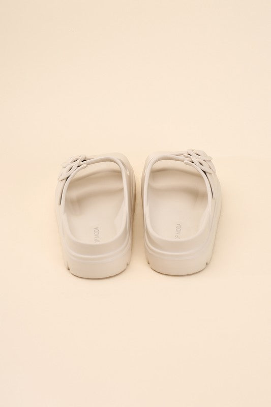 Buckle Strap Sandal Slides