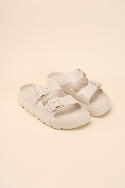 Buckle Strap Sandal Slides