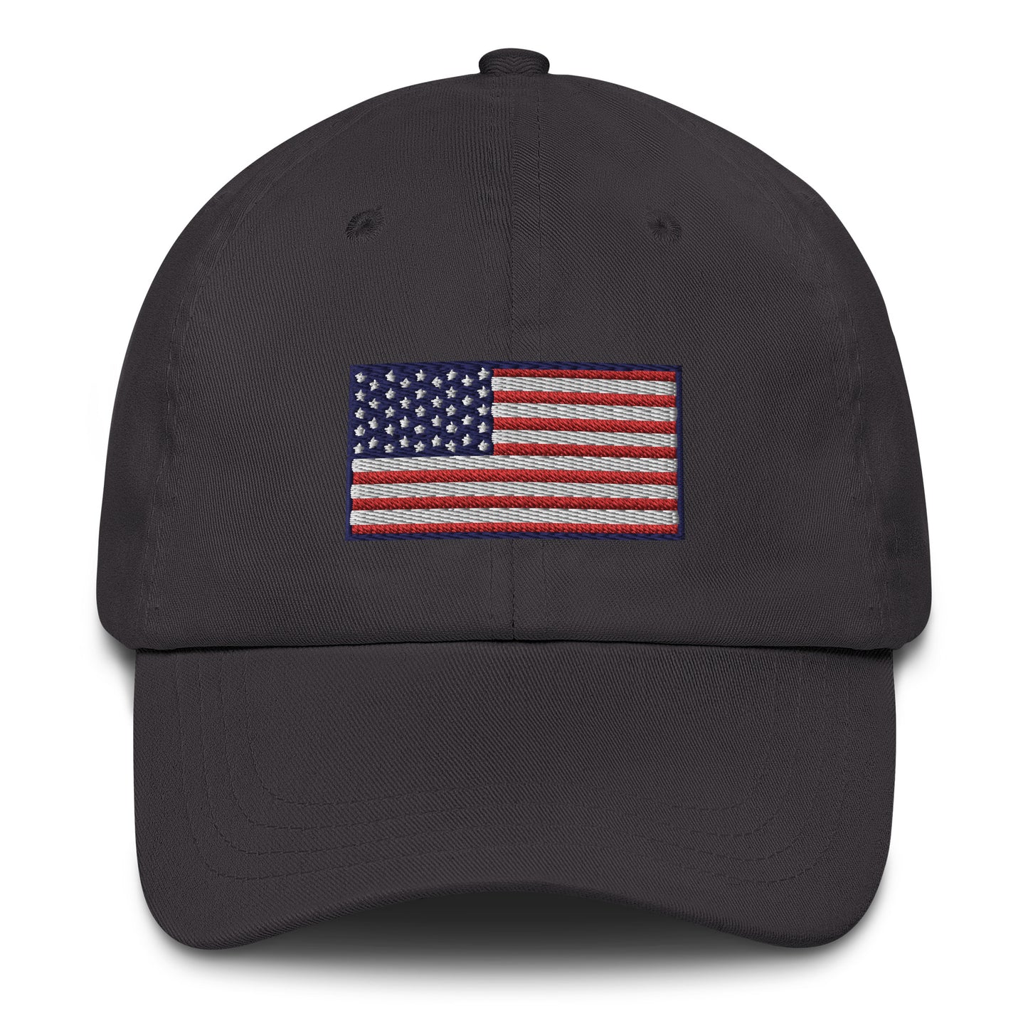 American Flag Embroidered Dad Hat