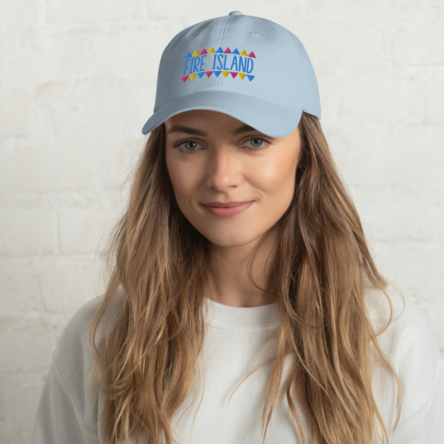 Fire Island Colorful Embroidered Dad hat