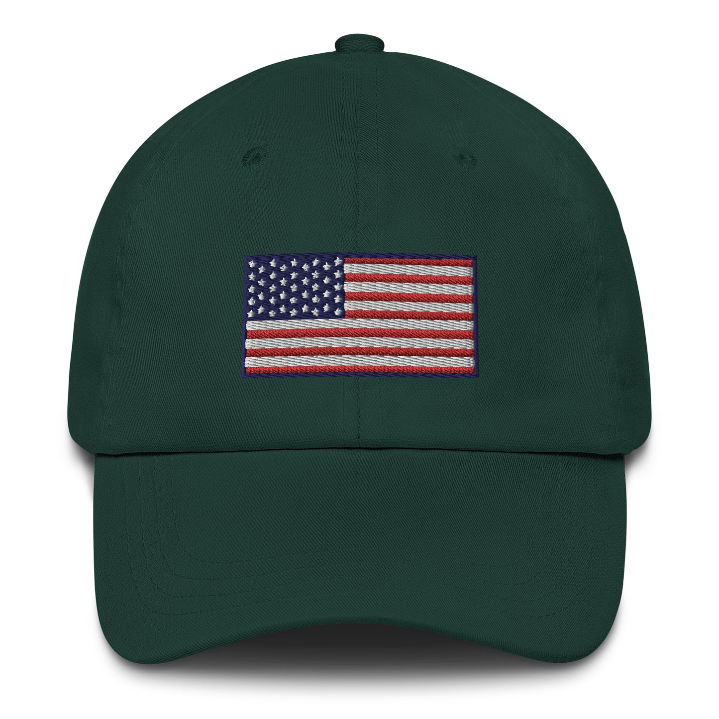 American Flag Embroidered Dad Hat